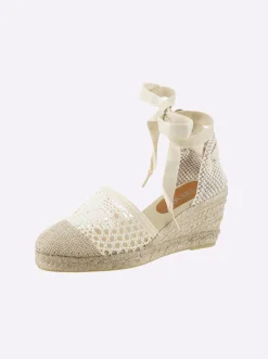 Sandalen & Sandaletten|heine Keilsandalette ecru