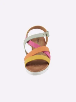 Sandalen & Sandaletten|heine Keilsandalette bunt
