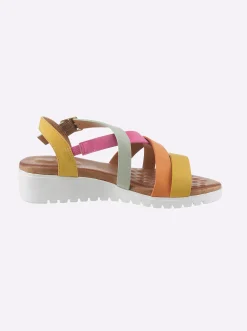 Sandalen & Sandaletten|heine Keilsandalette bunt