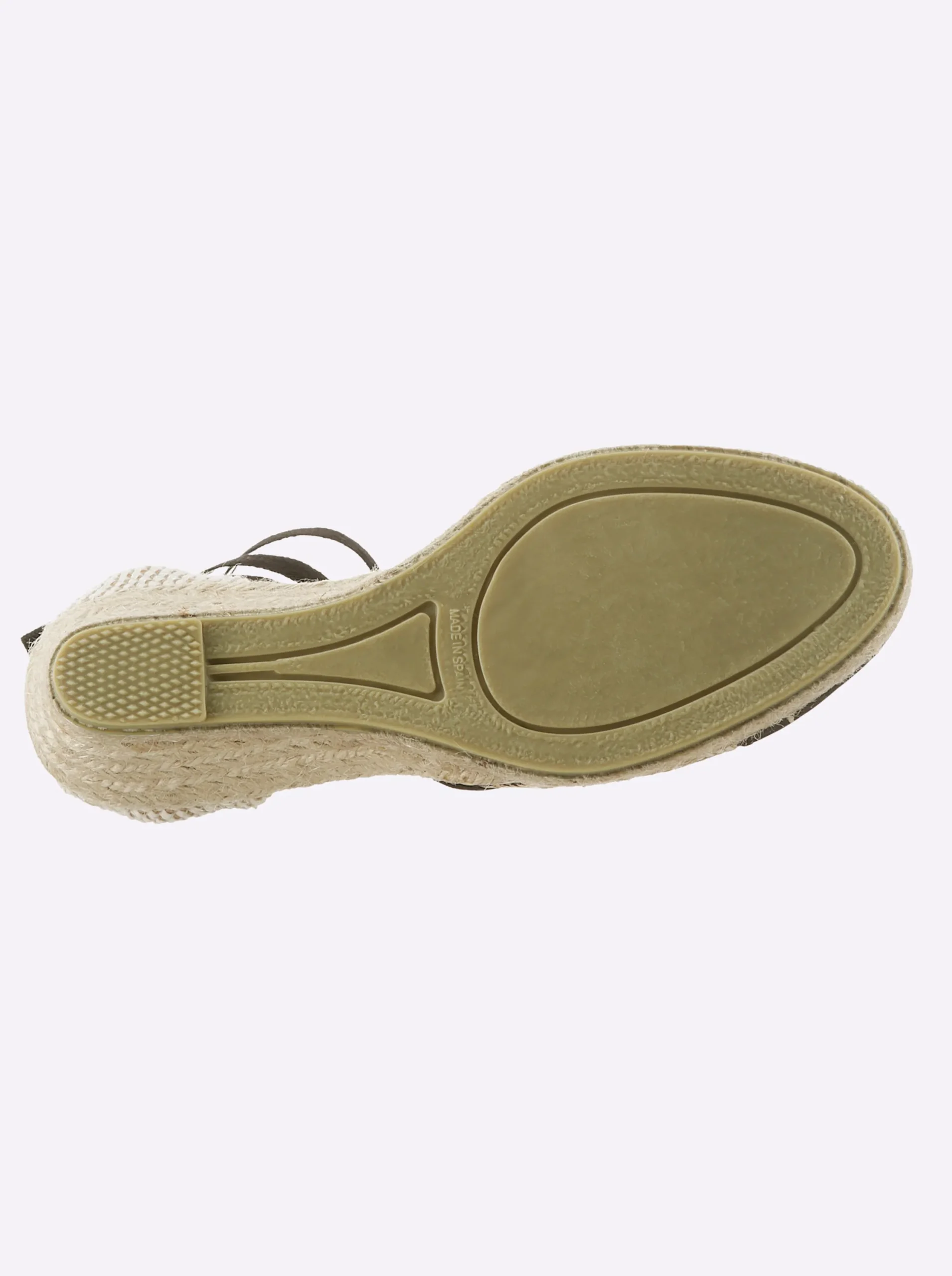 Sandalen & Sandaletten|heine Keilsandalette beige-schwarz