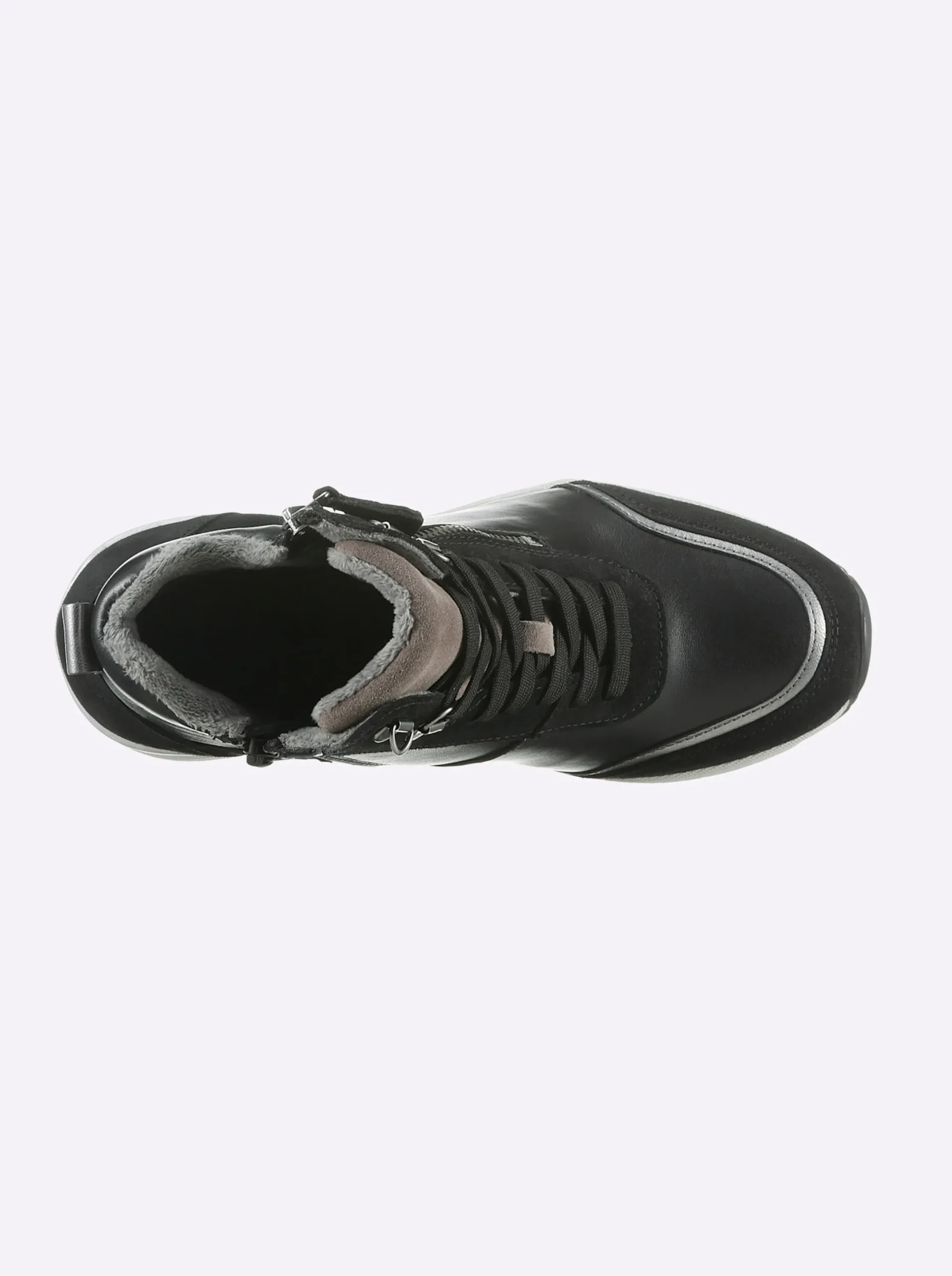 Stiefeletten|Stiefel|heine Keilstiefelette schwarz