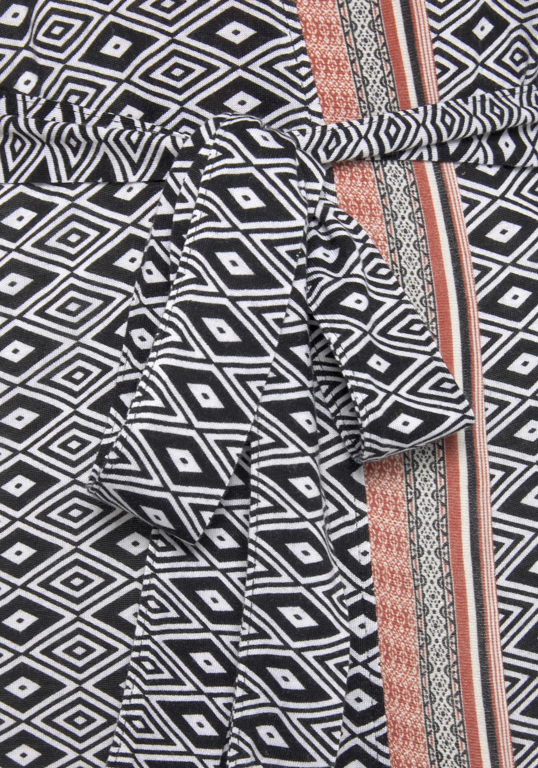 Nachtwäsche|Vivance Dreams Kimono braungemustert