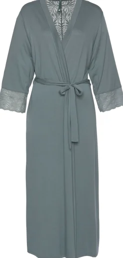 Nachtwäsche|LASCANA Kimono petrol