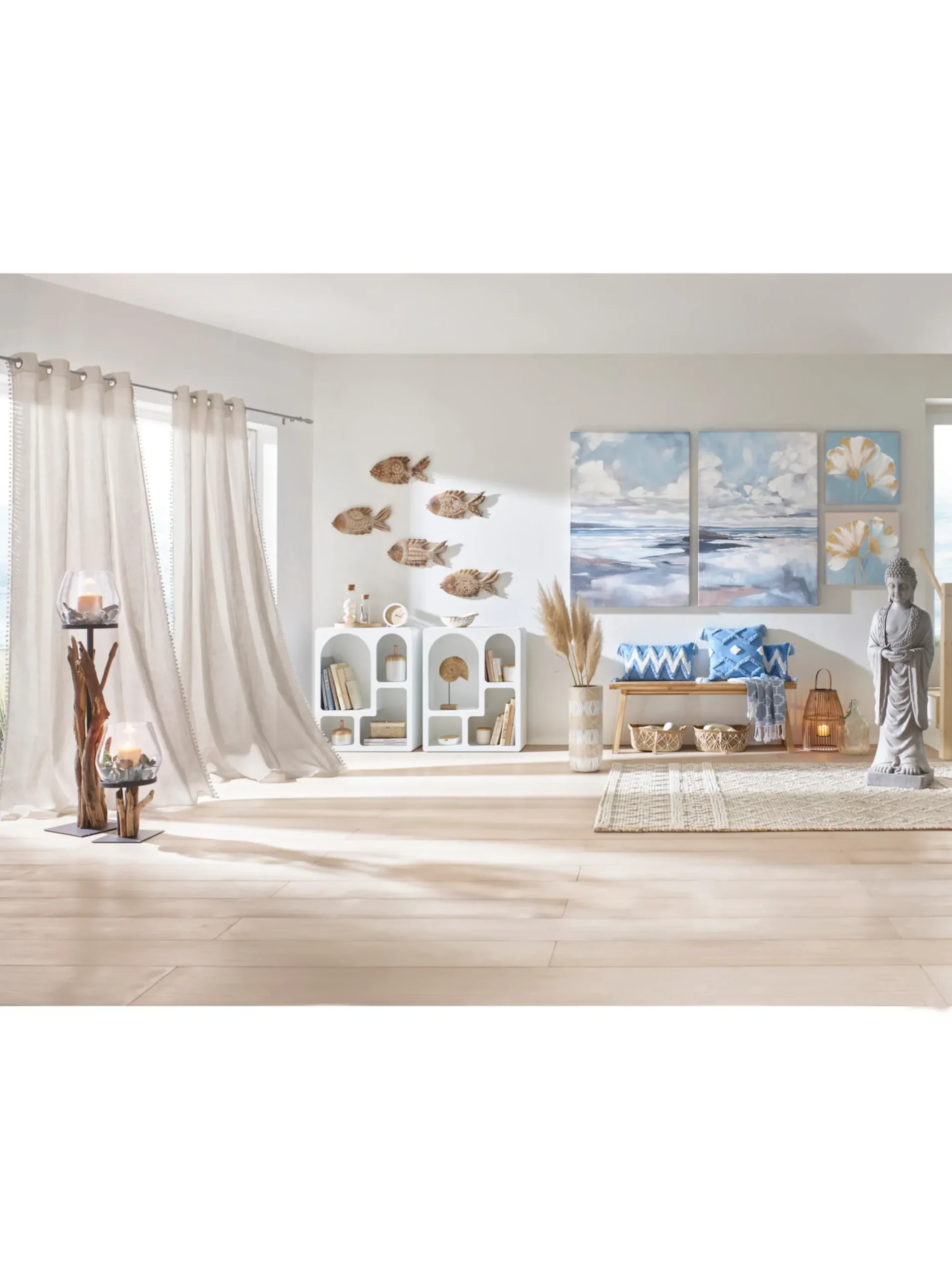 Dekokissen & Hüllen|heine home Kissenhülle blau