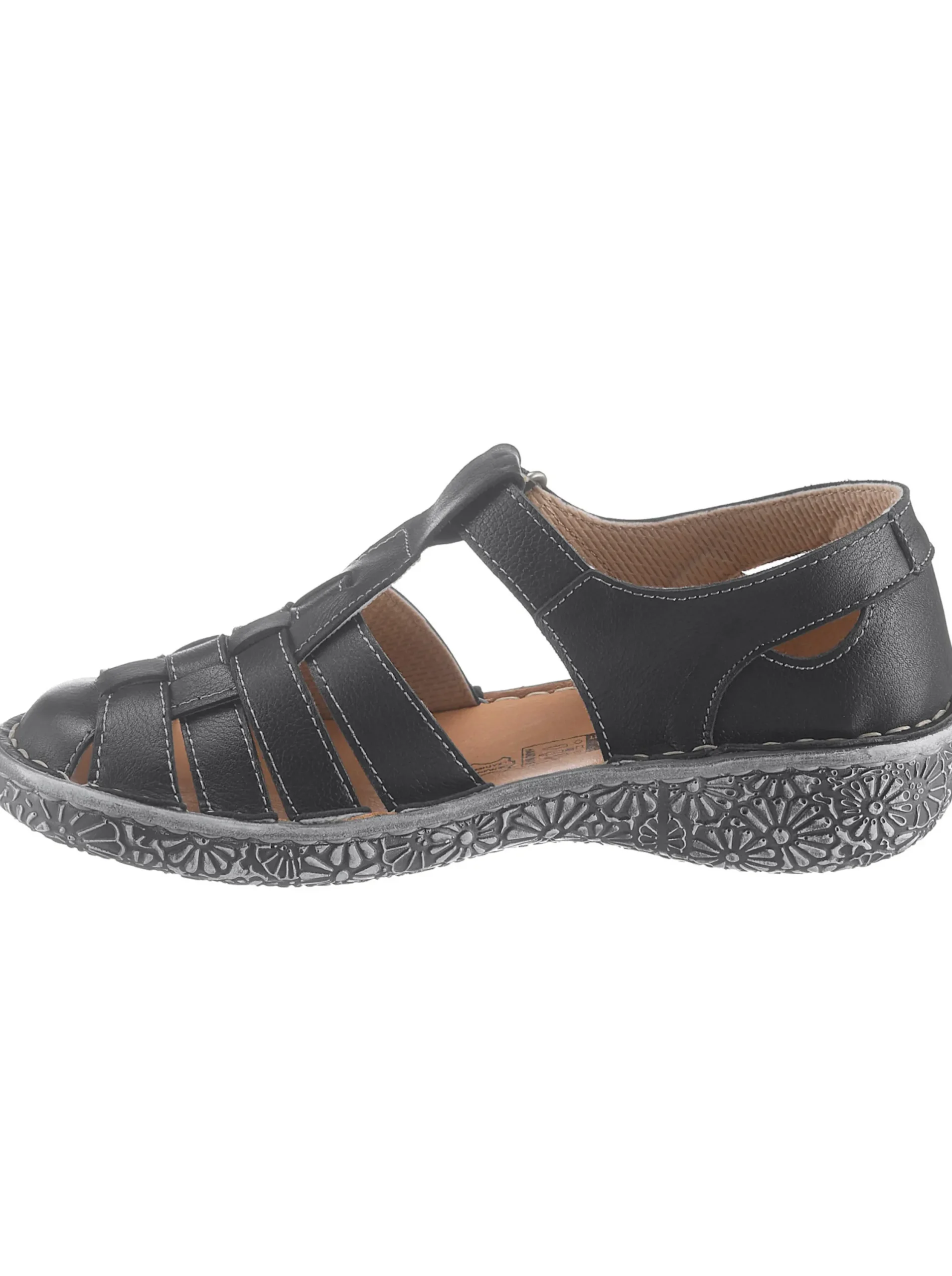 Sandalen & Sandaletten|Loretta Klettschuh schwarz