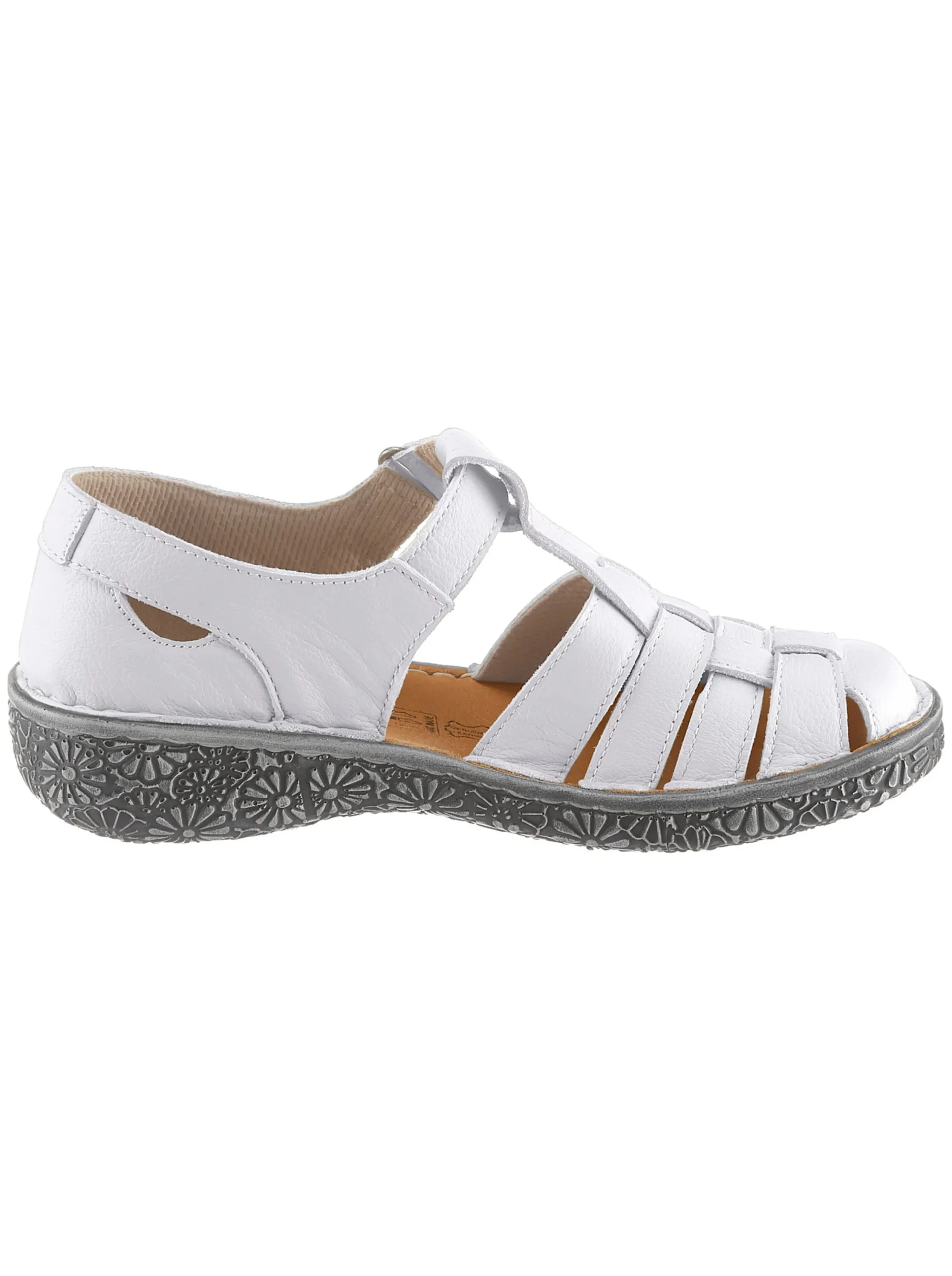 Sandalen & Sandaletten|Loretta Klettschuh ecru