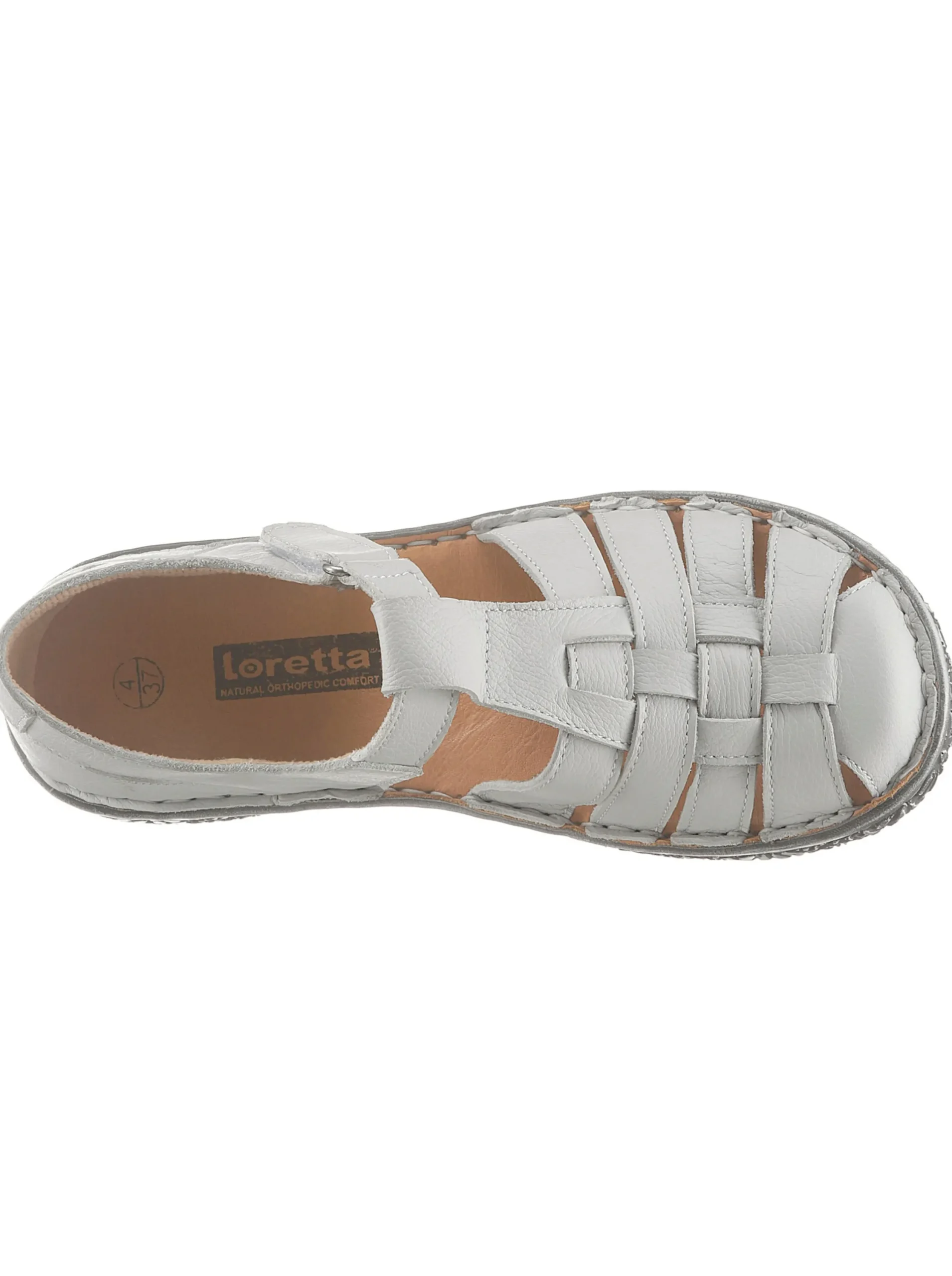 Sandalen & Sandaletten|Loretta Klettschuh ecru