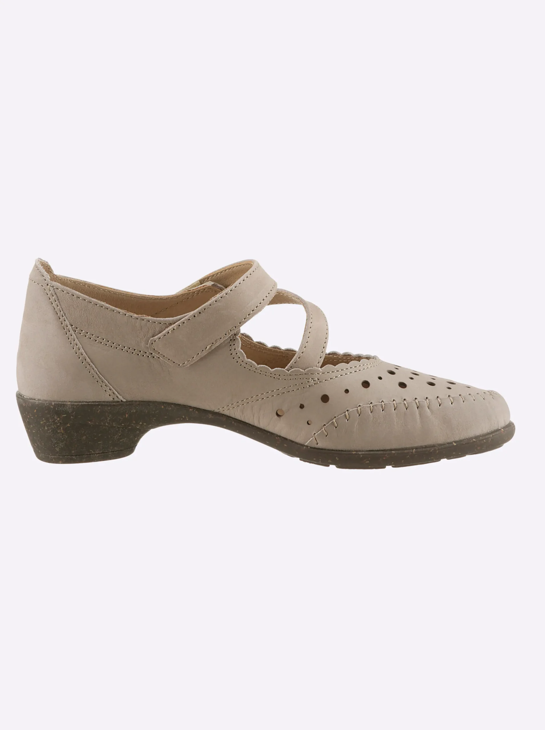 Pumps|airsoft comfort+ Klettschuh taupe