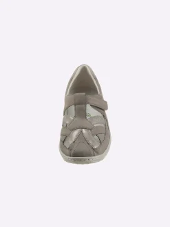 Sneakers & Schnürer|Waldläufer Klettschuh grau
