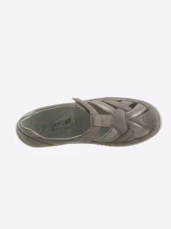 Sneakers & Schnürer|Waldläufer Klettschuh grau