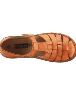 Sandalen & Sandaletten|Loretta Klettschuh orange