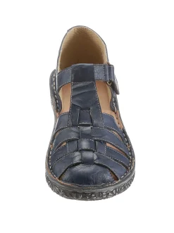Sandalen & Sandaletten|Loretta Klettschuh jeansblau