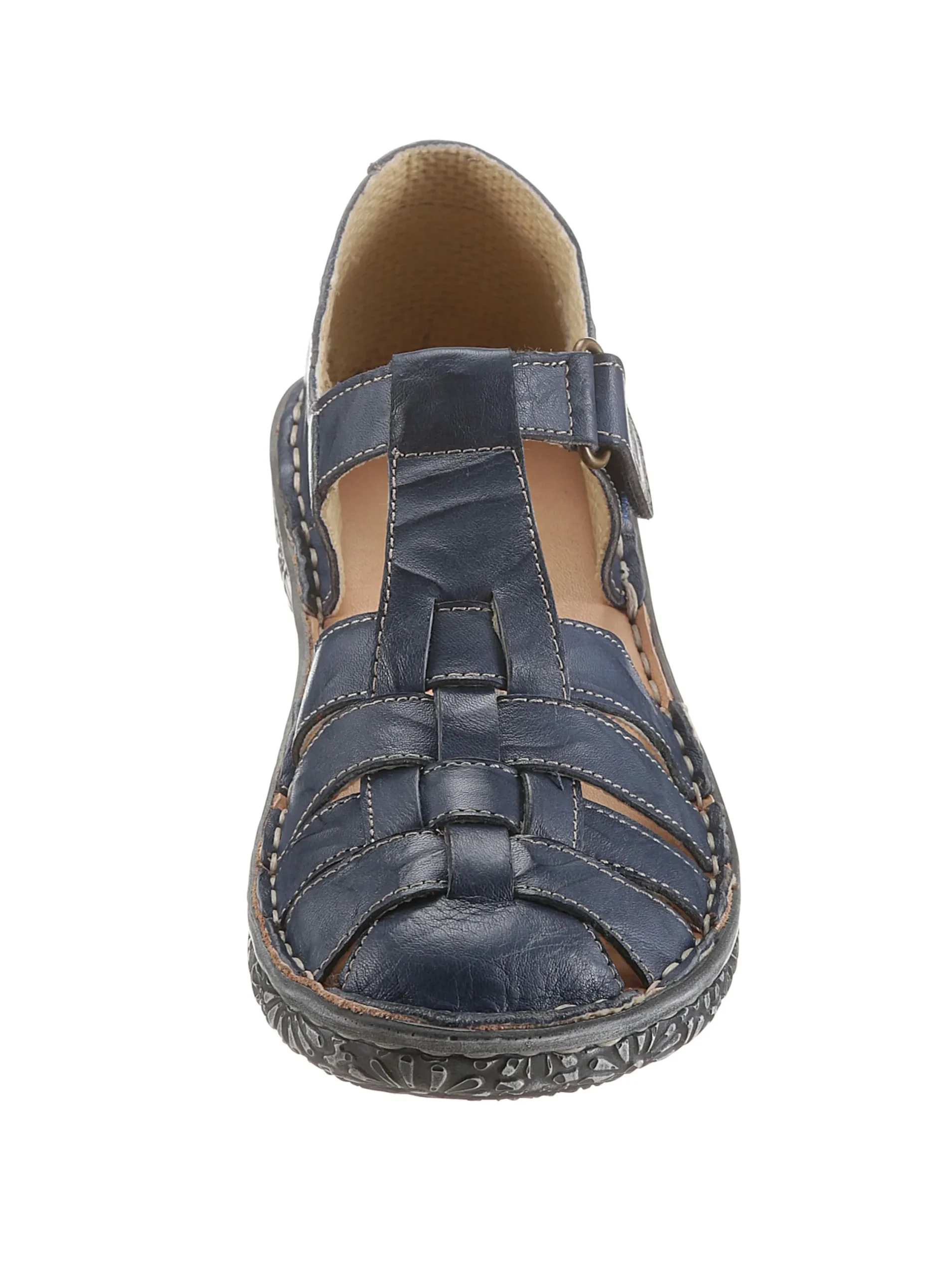 Sandalen & Sandaletten|Loretta Klettschuh jeansblau
