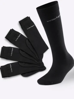 Strümpfe & Socken|wäschepur Kniestrümpfe schwarz