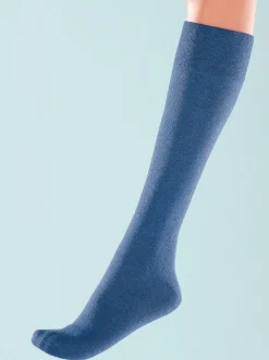 Strümpfe & Socken|wäschepur Kniestrümpfe blau
