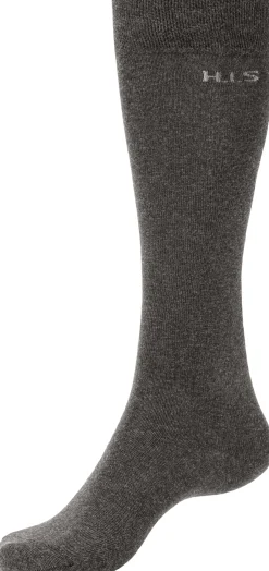 Strümpfe & Socken|H.I.S Kniestrümpfe anthrazit-grau