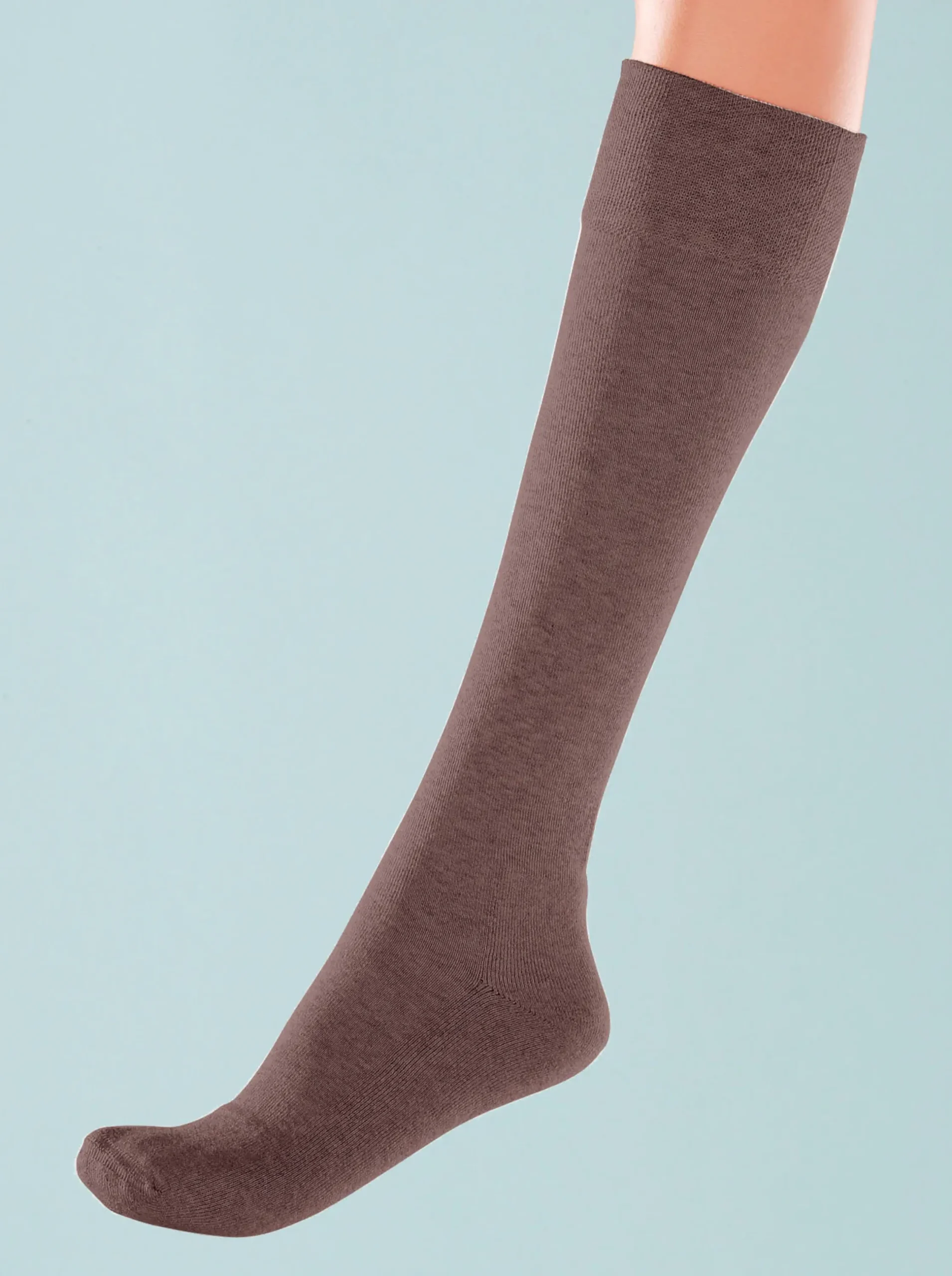 Strümpfe & Socken|wäschepur Kniestrümpfe braun