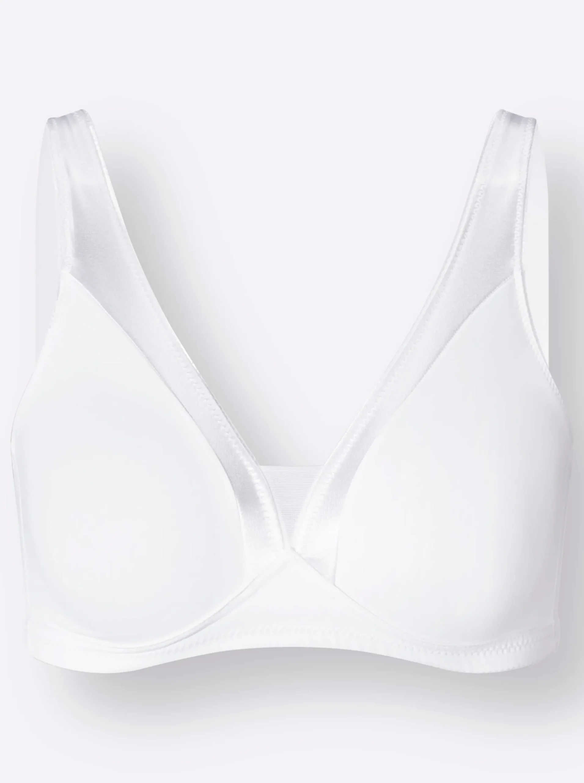 Bhs|Naturana Komfort-BH ohne Bügel weiß