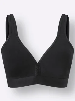 Bhs|Naturana Komfort-BH ohne Bügel schwarz