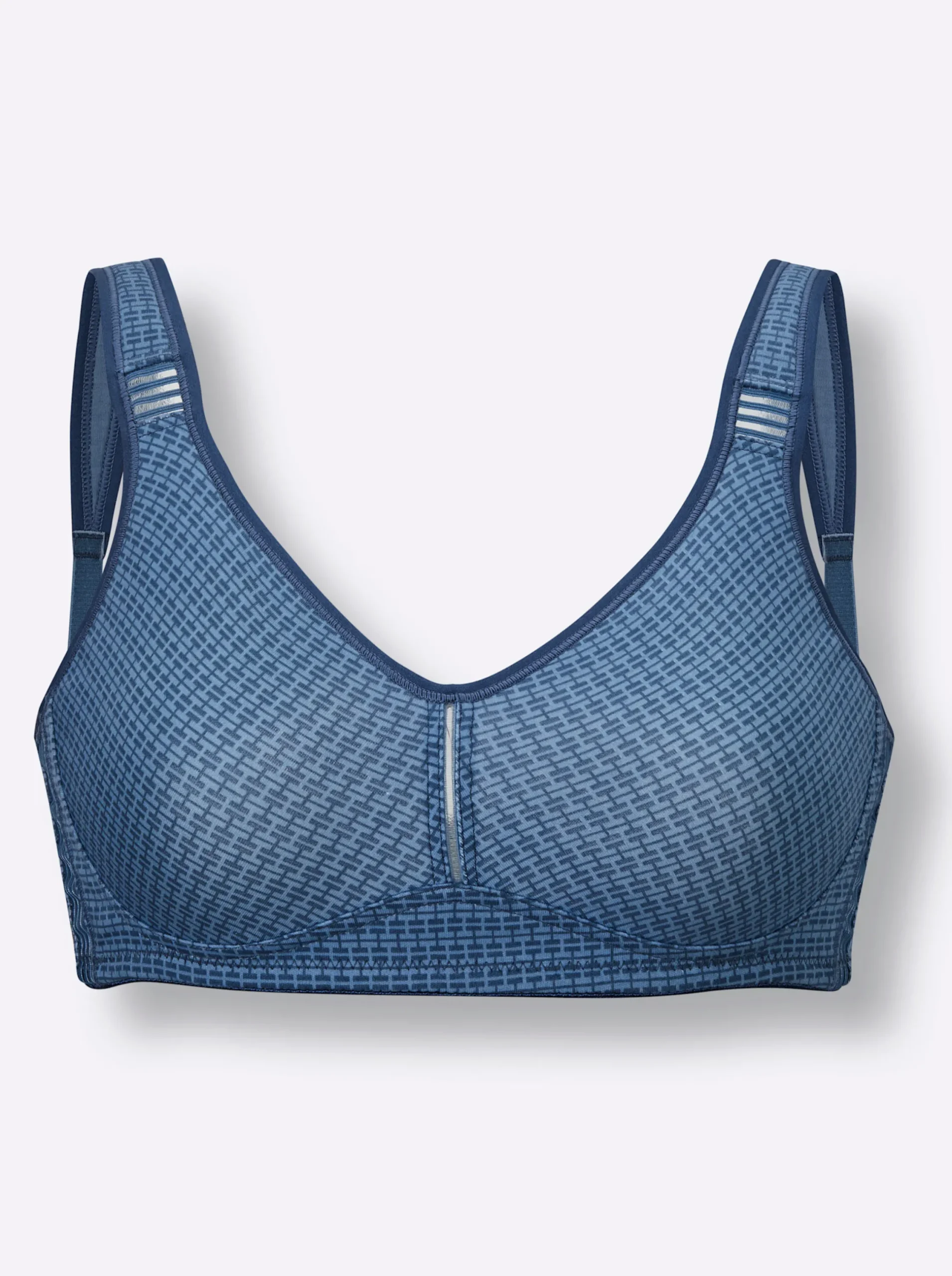 Bhs|wäschepur Komfort-BH ohne Bügel mittelblau-bleu