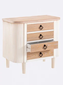 Badmöbel|heine home Kommode weiß-natur