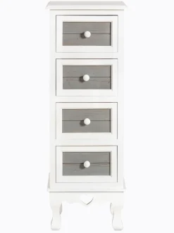 Badmöbel|heine home Kommode weiß-grau