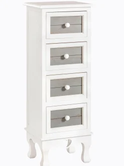 Badmöbel|heine home Kommode weiß-grau
