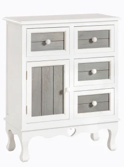 Badmöbel|heine home Kommode weiß-grau