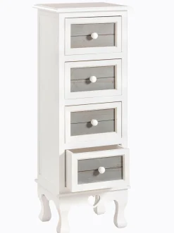 Badmöbel|heine home Kommode weiß-grau