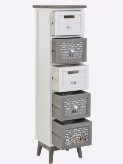 Badmöbel|heine home Kommode weiß-grau