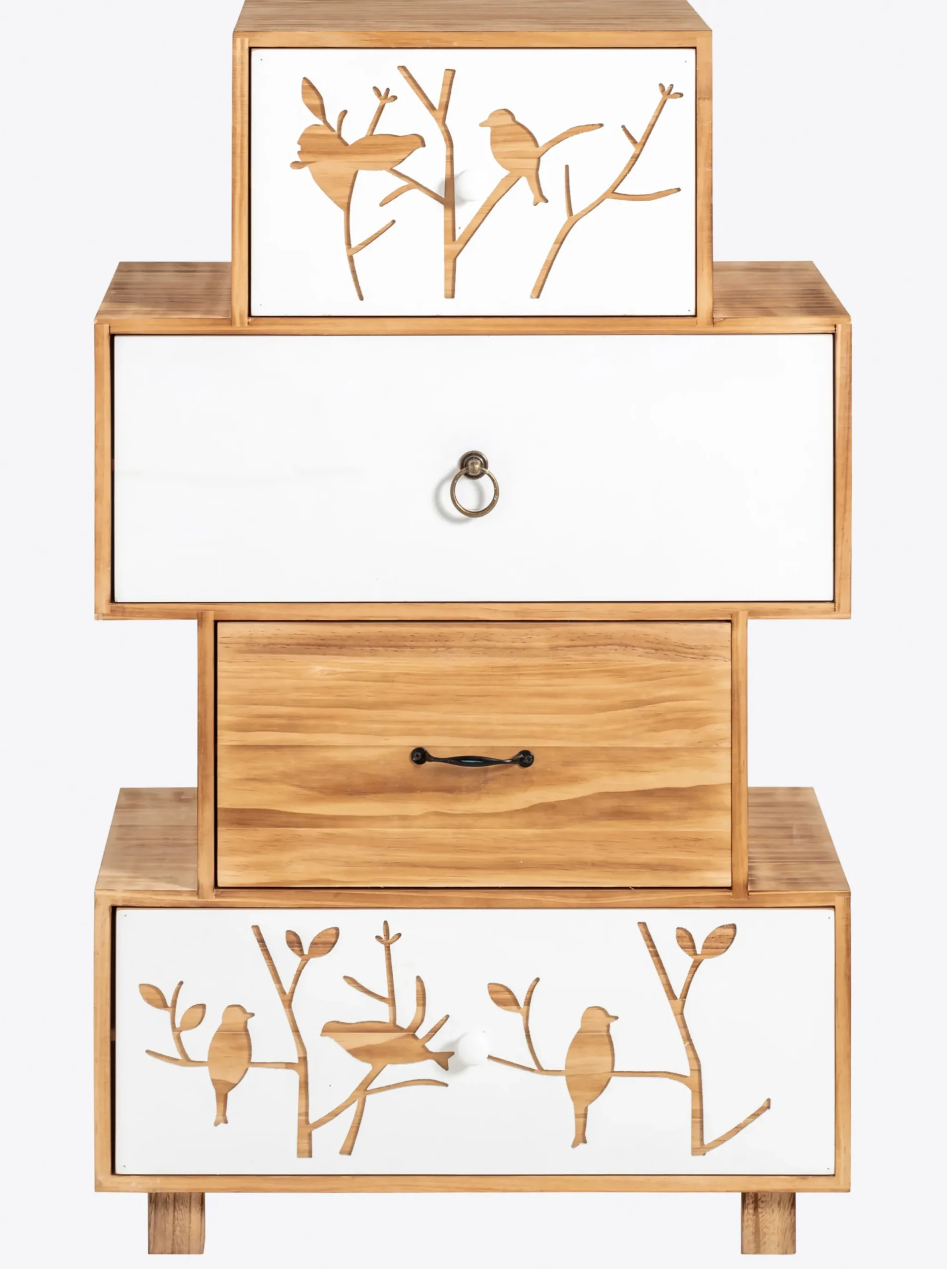 Kommoden|heine home Kommode natur-weiß