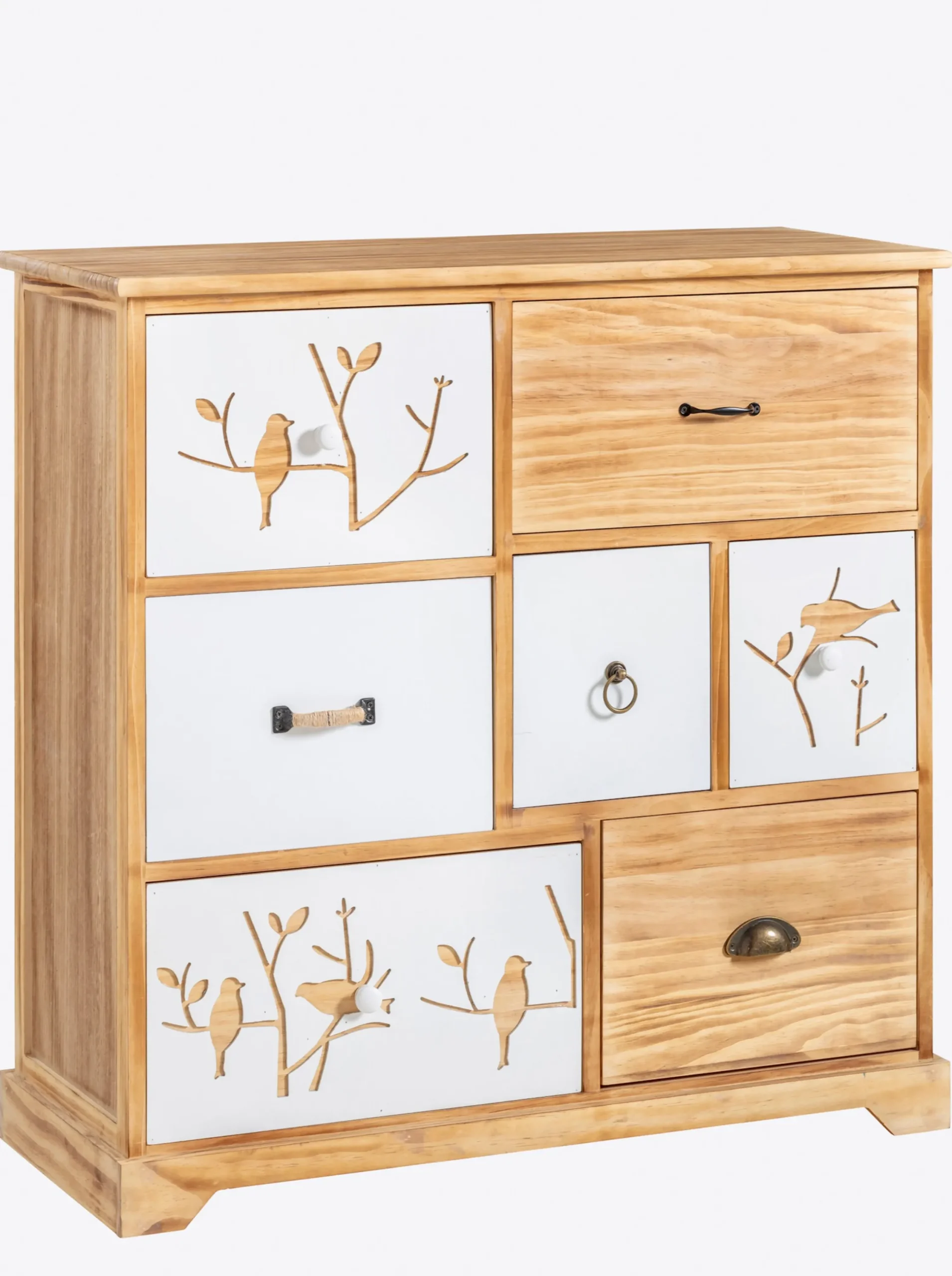 Kommoden|heine home Kommode natur-weiß