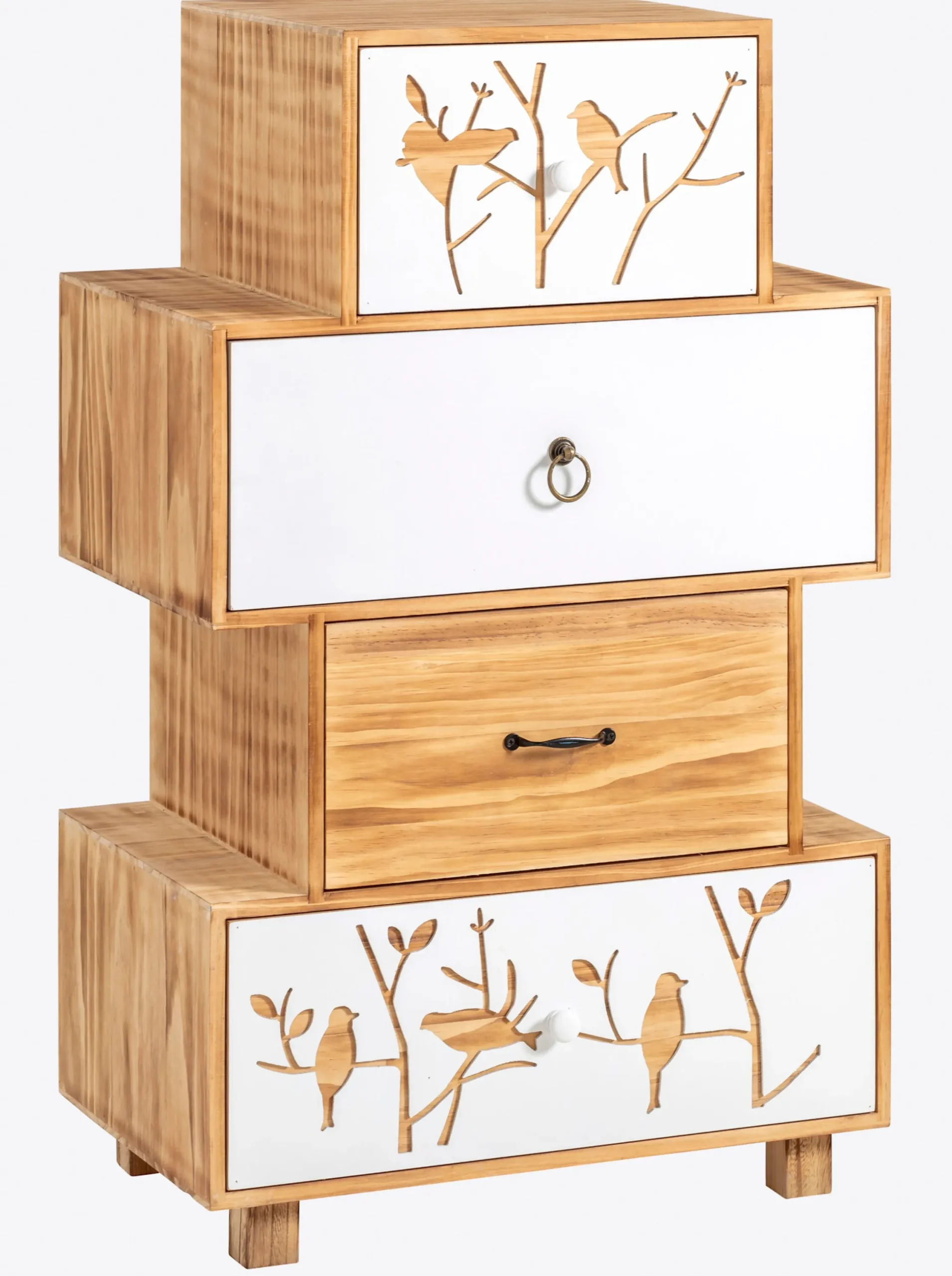 Kommoden|heine home Kommode natur-weiß