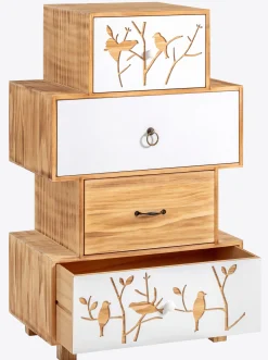 Kommoden|heine home Kommode natur-weiß