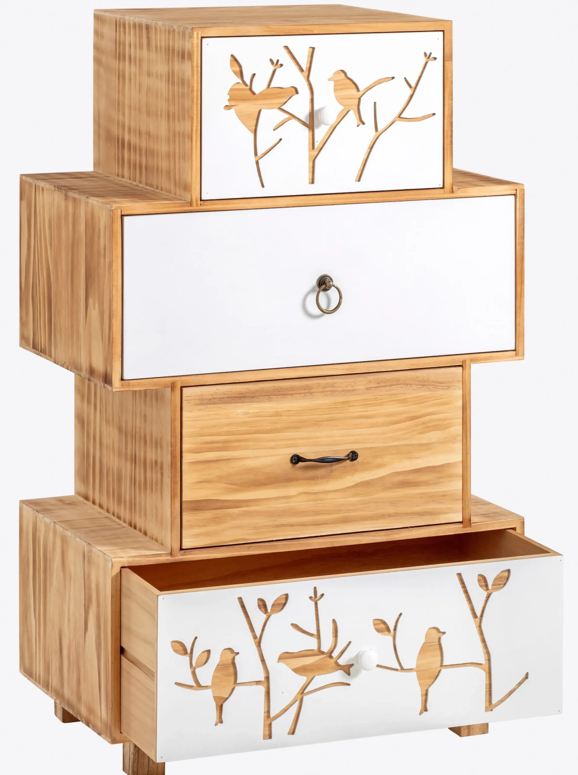 Kommoden|heine home Kommode natur-weiß
