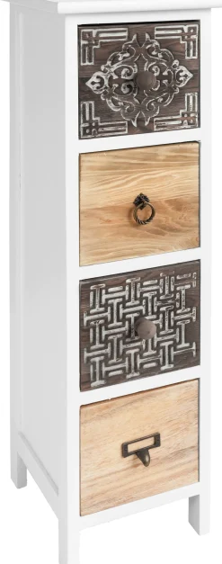 Badmöbel|heine home Kommode weiß-braun