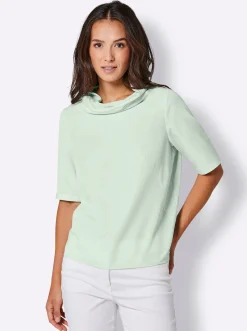 Blusen|CREATION L PREMIUM Kurzarmbluse zartmint