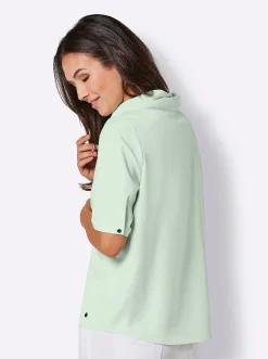 Blusen|CREATION L PREMIUM Kurzarmbluse zartmint