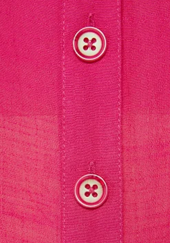 Strandmode|Blusen|Vivance Kurzarmbluse pink