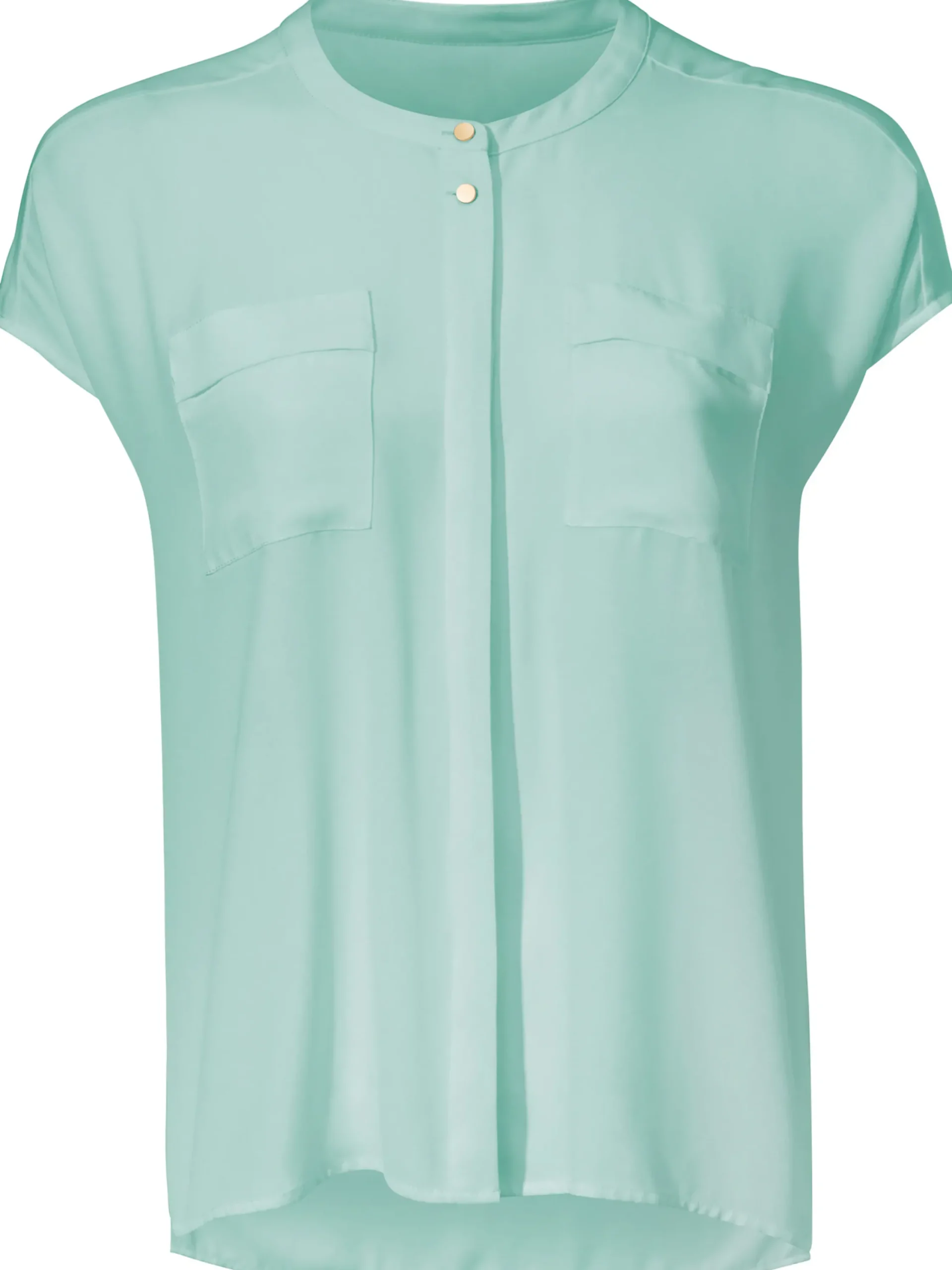Basics|Blusen|heine Kurzarm-Bluse in Oversize-Passform mint
