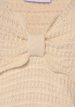 Strandmode|Vivance Kurzarmpullover beige