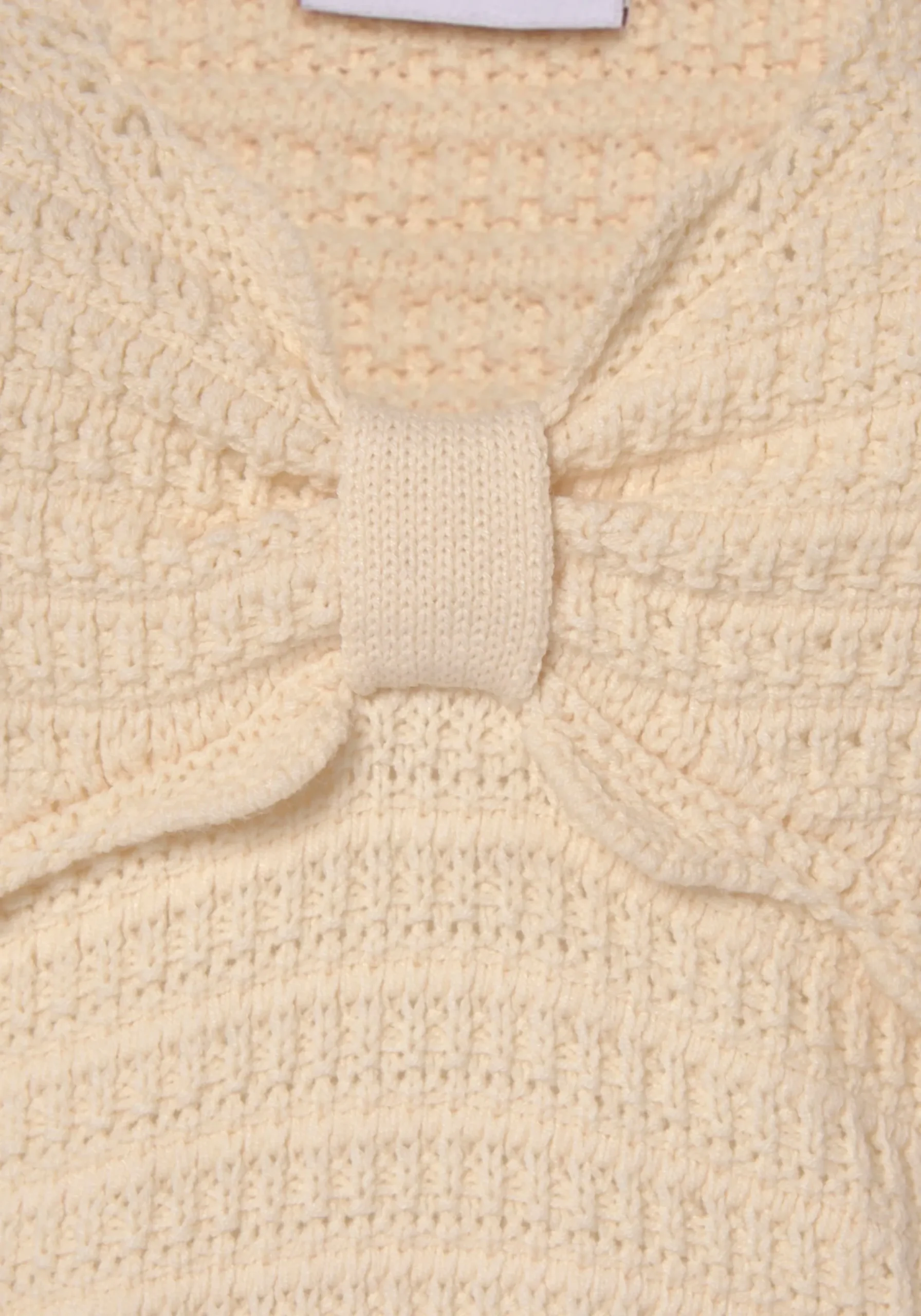 Strandmode|Vivance Kurzarmpullover beige