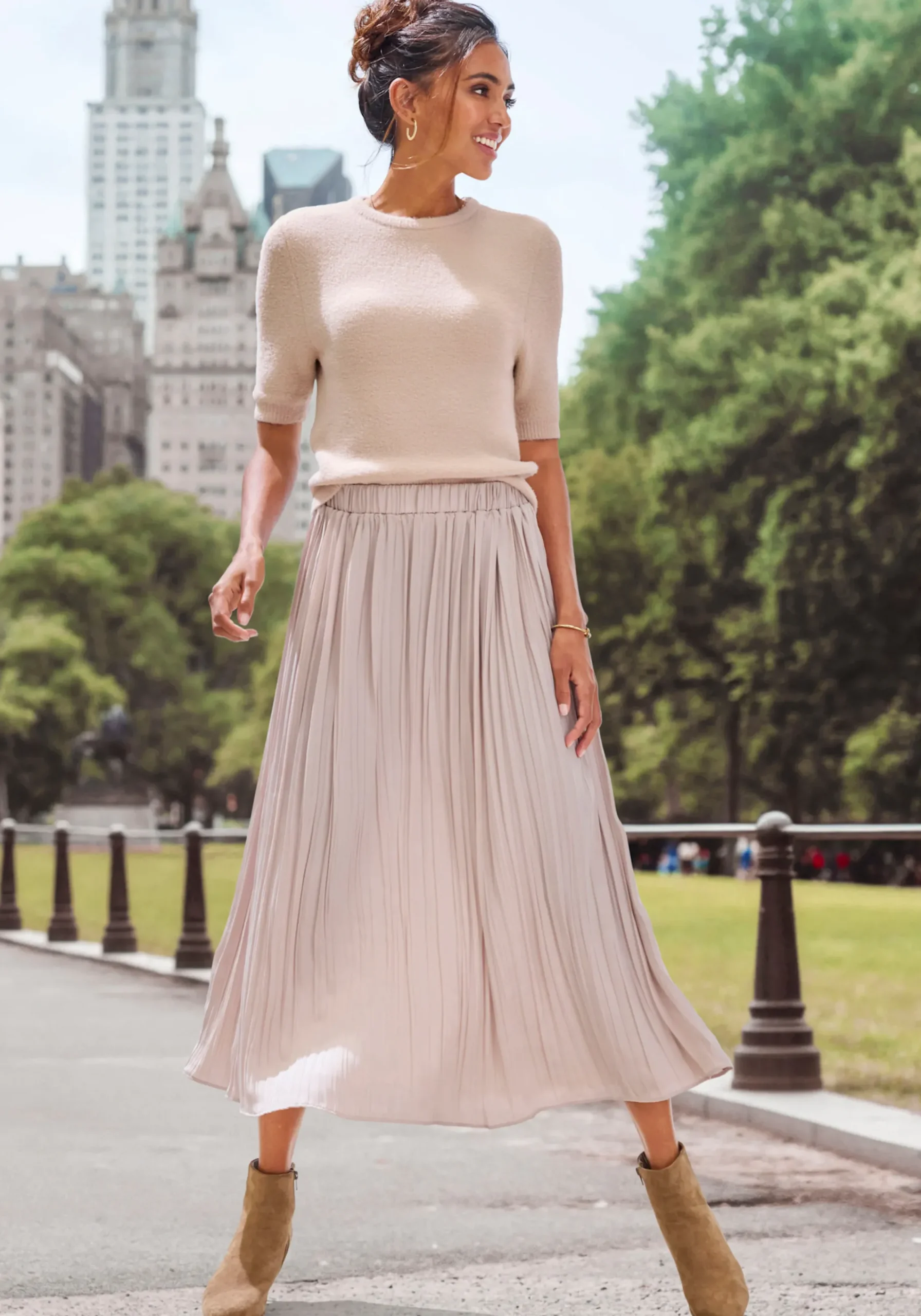 Strandmode|Pullover|LASCANA Kurzarmpullover sand
