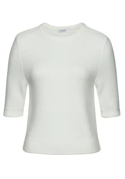 Strandmode|Pullover|LASCANA Kurzarmpullover creme