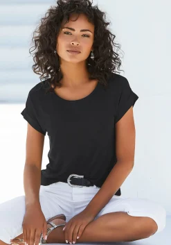 Homewear|Homewear|Vivance Kurzarmshirt schwarz