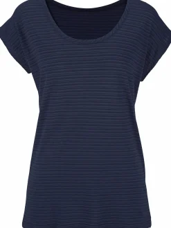 Shirts|Beachtime Kurzarmshirt marine,creme