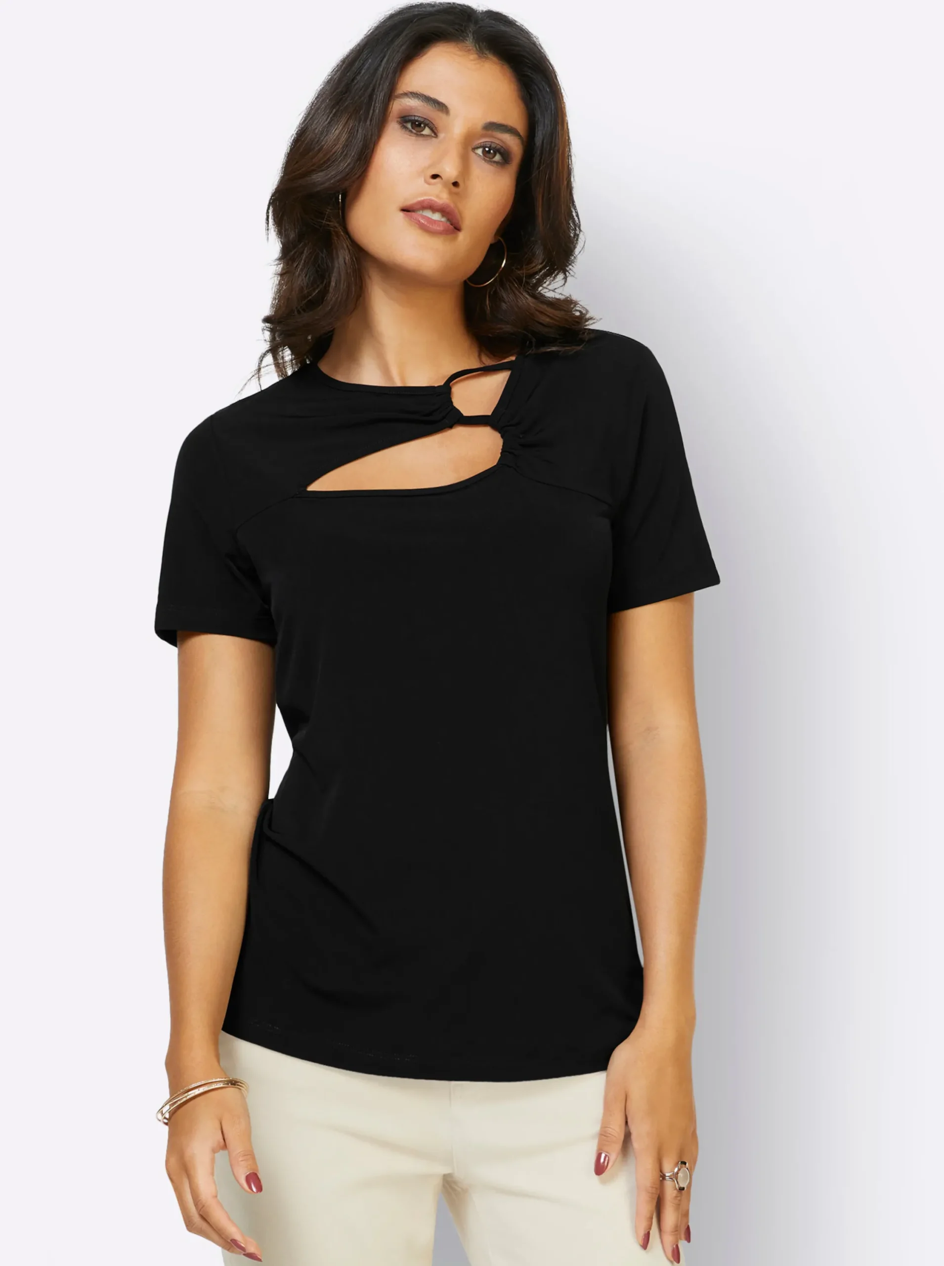 Shirts| Kurzarmshirt schwarz