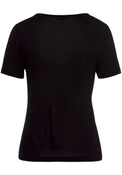 Strandmode|Buffalo Kurzarmshirt schwarz