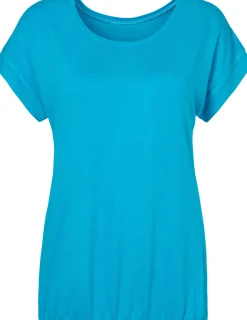 Strandmode|Vivance Kurzarmshirt türkis,navy