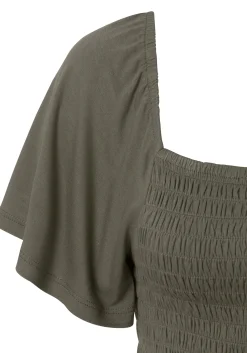 Shirts|Buffalo Kurzarmshirt khaki